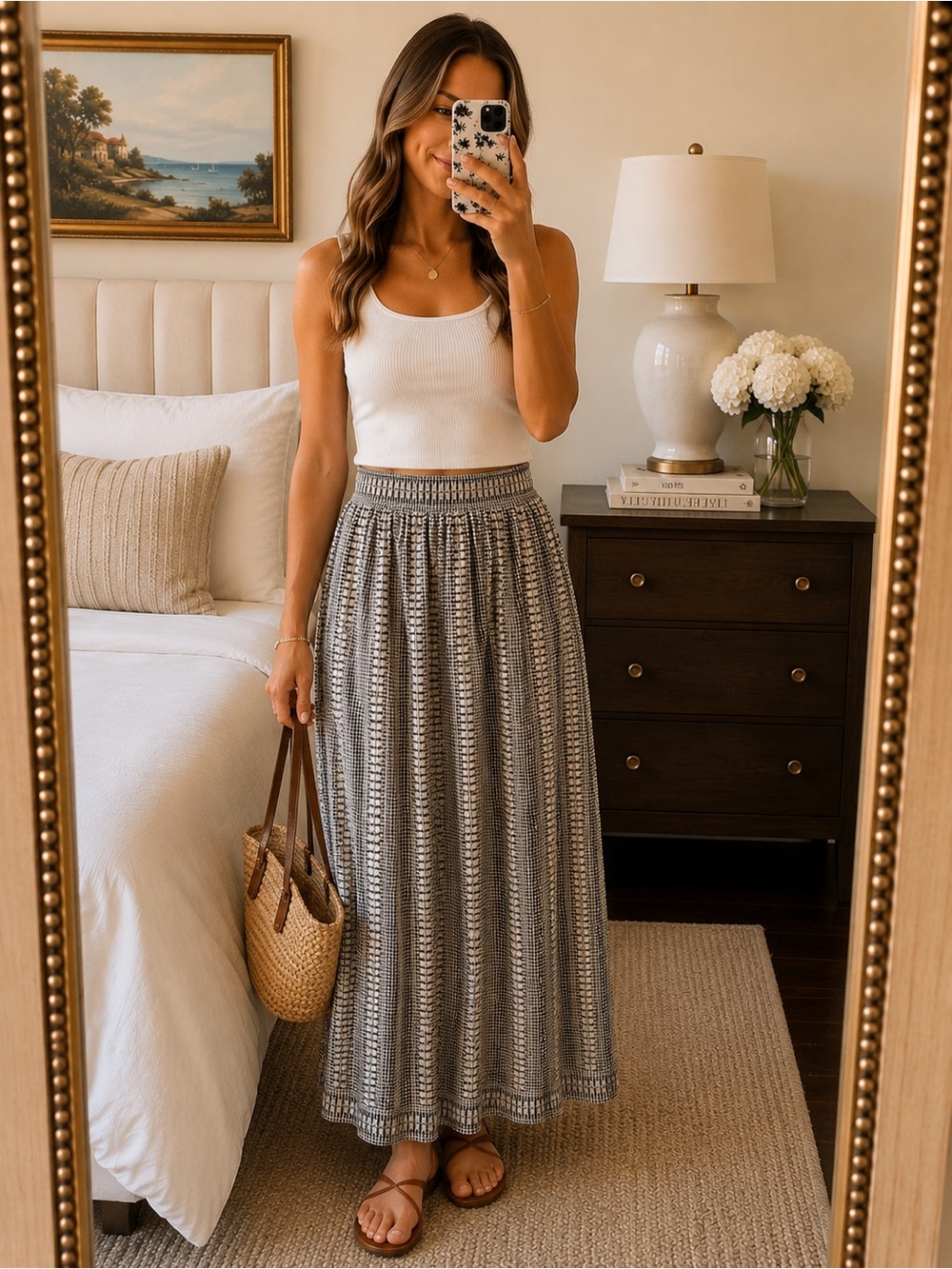 Max Studio Crochet Maxi Skirt